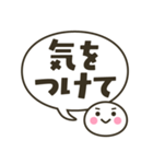 毎日使える 丸い顔のふきだしスタンプ（個別スタンプ：36）