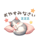 猫がいっぱい♡大人可愛いお正月【改訂版】（個別スタンプ：4）