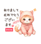 猫がいっぱい♡大人可愛いお正月【改訂版】（個別スタンプ：6）