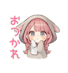 たれ耳うさぎ女子の夜ふかし（個別スタンプ：19）