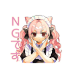 一年中使える★ねこみみメイド（個別スタンプ：18）