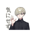 金髪男子のお礼★確認スタンプ（個別スタンプ：13）