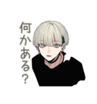 金髪男子のお礼★確認スタンプ（個別スタンプ：21）