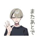 金髪男子のお礼★確認スタンプ（個別スタンプ：25）