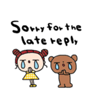 (nenerin日常スタンプ552英語気遣い)（個別スタンプ：15）