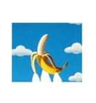⚫動く！情熱バナナ（エッチ/笑える/エロい)（個別スタンプ：7）