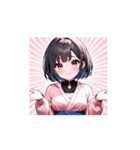 にっこりガールの癒しアニメ（個別スタンプ：11）