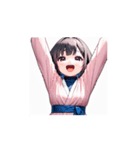 にっこりガールの癒しアニメ（個別スタンプ：13）
