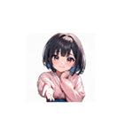 にっこりガールの癒しアニメ（個別スタンプ：14）