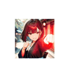 和風町娘のほっこりスタンプ（個別スタンプ：12）