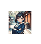 和風町娘のほっこりスタンプ（個別スタンプ：13）