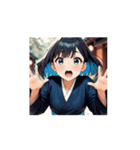 和風町娘のほっこりスタンプ（個別スタンプ：14）