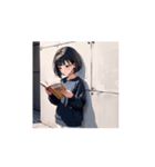 ゆるかわパーカーガールの毎日（個別スタンプ：5）