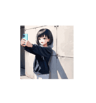 ゆるかわパーカーガールの毎日（個別スタンプ：9）