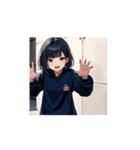 ゆるかわパーカーガールの毎日（個別スタンプ：11）