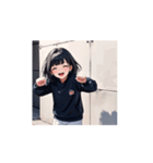 ゆるかわパーカーガールの毎日（個別スタンプ：15）