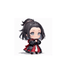 赤黒ちび騎士のかわいいアニメリアクション（個別スタンプ：6）
