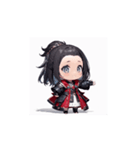 赤黒ちび騎士のかわいいアニメリアクション（個別スタンプ：8）