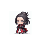 赤黒ちび騎士のかわいいアニメリアクション（個別スタンプ：12）