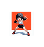 元気いっぱい！ファイティング少女（個別スタンプ：11）