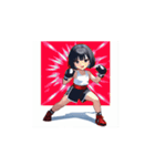 元気いっぱい！ファイティング少女（個別スタンプ：12）