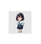 やさしい和風ガールのほのぼのスタンプ（個別スタンプ：2）