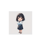 やさしい和風ガールのほのぼのスタンプ（個別スタンプ：3）