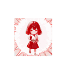 和風ゆる制服ガールのやさしいスタンプ（個別スタンプ：6）