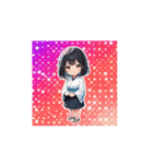 和風ゆる制服ガールのやさしいスタンプ（個別スタンプ：7）