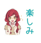 普段着赤髪女子★一年中使える（個別スタンプ：14）