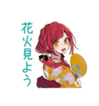 普段着赤髪女子★一年中使える（個別スタンプ：25）