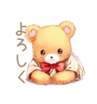 やさしいくまの季節のごあいさつ（個別スタンプ：10）