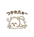 ゆるかわ白ポメ♪癒しの手描きスタンプ（個別スタンプ：22）