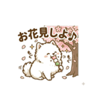 ゆるかわ白ポメ♪癒しの手描きスタンプ（個別スタンプ：23）