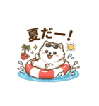 ゆるかわ白ポメ♪癒しの手描きスタンプ（個別スタンプ：27）