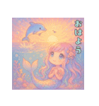 人魚＆イルカの毎年使える年末年始（個別スタンプ：19）