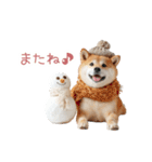 クリスマスな柴犬【かわいい・連絡】（個別スタンプ：24）