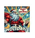 超バトル系サンタ！！（個別スタンプ：3）