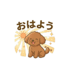 【日常＆冬】ゆるかわトイプードル（個別スタンプ：11）