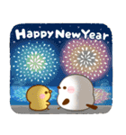 シマエナガの冬♡年末年始の挨拶（個別スタンプ：27）