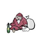 サンタと志保ちゃん(年末年始猫)（個別スタンプ：2）