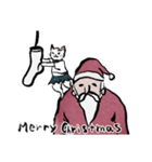 サンタと志保ちゃん(年末年始猫)（個別スタンプ：7）