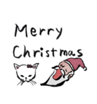 サンタと志保ちゃん(年末年始猫)（個別スタンプ：9）