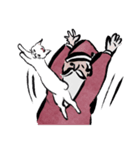 サンタと志保ちゃん(年末年始猫)（個別スタンプ：10）