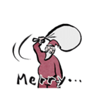 サンタと志保ちゃん(年末年始猫)（個別スタンプ：14）