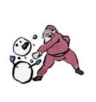 サンタと志保ちゃん(年末年始猫)（個別スタンプ：16）