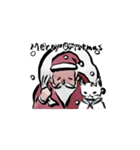 サンタと志保ちゃん(年末年始猫)（個別スタンプ：24）