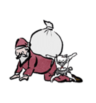 サンタと志保ちゃん(年末年始猫)（個別スタンプ：28）