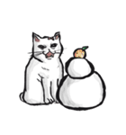 サンタと志保ちゃん(年末年始猫)（個別スタンプ：33）