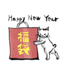 サンタと志保ちゃん(年末年始猫)（個別スタンプ：35）